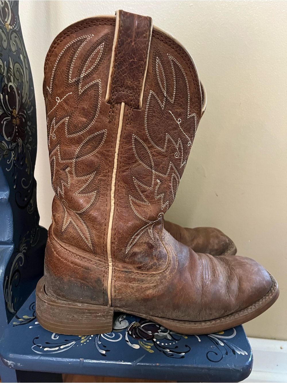 Justin Boots Tan/Brown Leather Work Boot